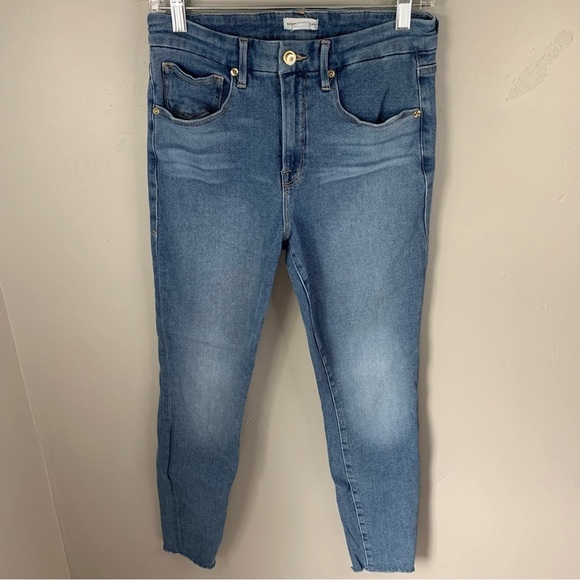 GOOD AMERICAN Good Legs Skinny Jeans in Blue 655 - Picture 4 of 7